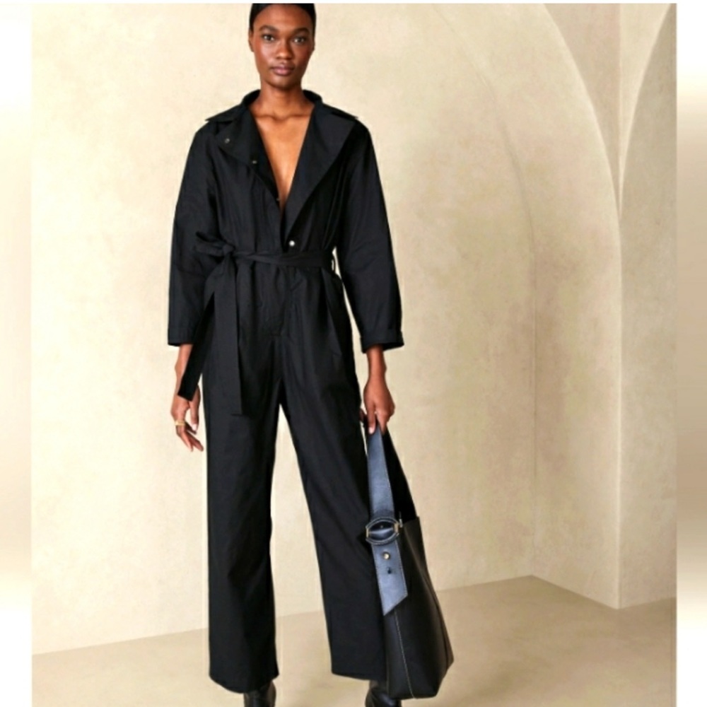 Banana republic NWT poplin jumpsuit